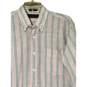 Vintage Chaps Ralph Lauren Pink Striped Shirt -‎ 16-32/33